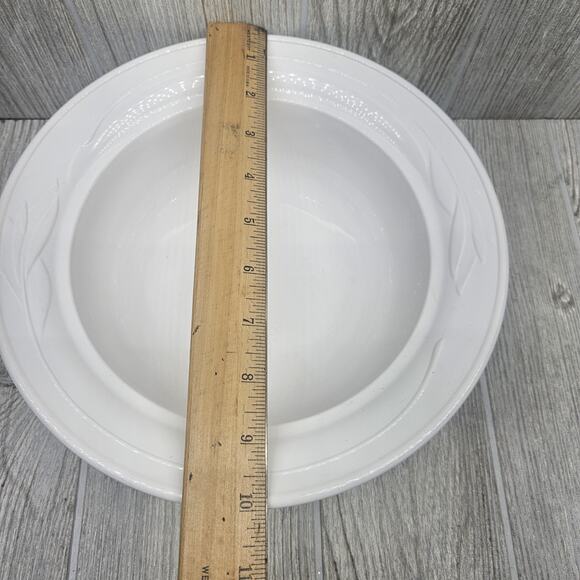 Vintage Corning Embossed Serving Bowl 10" Round‎ Oven Microwave Safe Made in USA - Picture 3 of 8